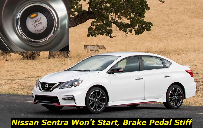 nissan sentra wont start brake stiff